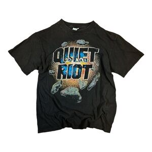 Vintage 1987 Quiet Riot Alive & Well Tour T-Shirt - S (17" x 21')